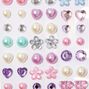 Boucles d&#39;oreilles autocollantes couleur nacr&eacute;e Claire&#39;s Club - Lot de 30,